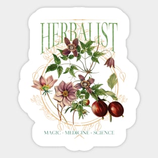 Cottagecore Herbology Sticker